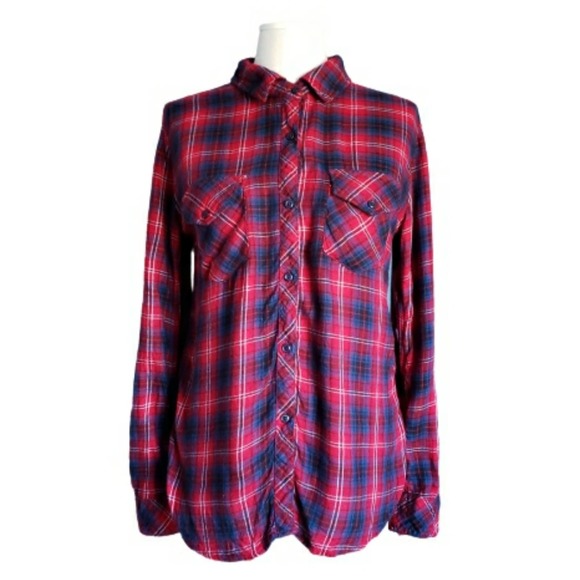 Rails Plaid Long Sleeve Button Down Flannel - Picture 1 of 9